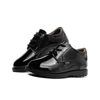 Zapato Escolar Derby Charol Negro Piel Audaz Niño 13-18 Negro