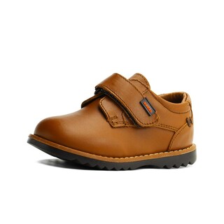 Foto 3 | Foto 3 | Zapato Derby Piel Audaz Niño En Color Miel Ajuste De Velcro Beige