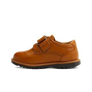 Foto 5 | Foto 5 | Zapato Derby Piel Audaz Niño En Color Miel Ajuste De Velcro Beige