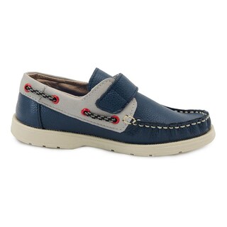 Foto 4 | Foto 4 | Zapato Mocasin Velcro Niño Piel Karsten Marino 18-21 Azul Marino