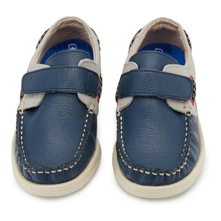 Foto 5 | Foto 5 | Zapato Mocasin Velcro Niño Piel Karsten Marino 18-21 Azul Marino
