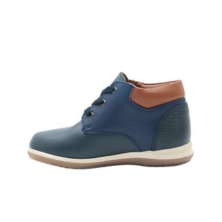 Foto 6 | Foto 6 | Botín Piel Niño Dogi Color Indigo Plantilla Con Arco Violeta