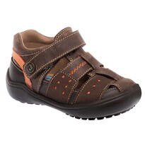 Audaz Sandalia Para Niño Café Naranja