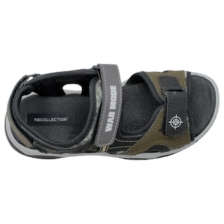 Foto 3 | Foto 3 | Sandalias Exterior Piel Vegana Color Olivo Para Niño De Rbcollection