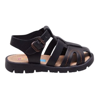 Foto 2 | Foto 2 | Sandalias Calzado Watanabe Color Negro Niño Abiertas Costura Contraste