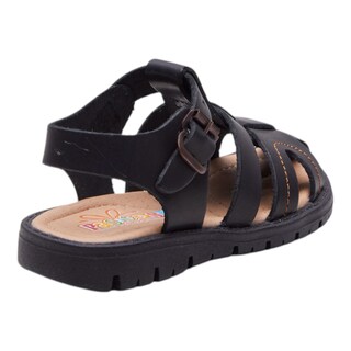 Foto 3 | Foto 3 | Sandalias Calzado Watanabe Color Negro Niño Abiertas Costura Contraste