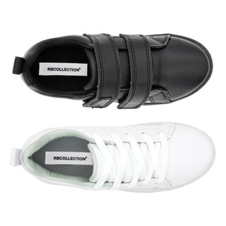 Foto 3 | Foto 3 | Dúo Pack Tenis Escolares Rbcollection 12052 Exterior Sintético Negro y Blanco para Niño