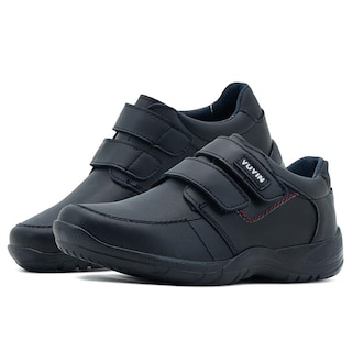 Foto 1 | Foto 1 | Zapato Escolar Para Niño 100% Piel Antiderrapante Con Velcro Negro