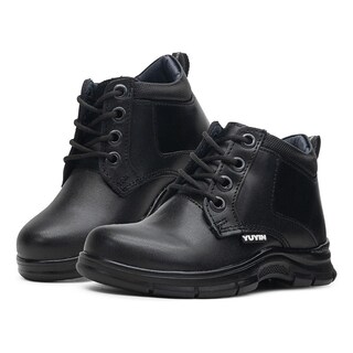 Foto 1 | Foto 1 | Bota Escolar Niño Piel Cordones Vacuno Plantilla Confort Negro