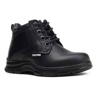 Foto 4 | Foto 4 | Bota Escolar Niño Piel Cordones Vacuno Plantilla Confort Negro