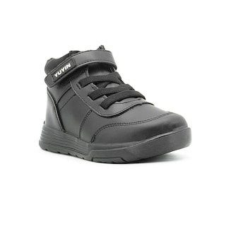 Foto 4 | Foto 4 | Zapato Bota Escolar Para Niño Yuyin Velcro Antiderrapantes Negro