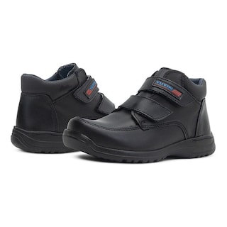 Foto 2 | Foto 2 | Bota Escolar Yuyin Niño Antiderrapante 100% Piel Negro Negro