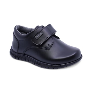 Foto 1 | Foto 1 | Zapato Escolar Audaz Para Niño De Piel Negro Click Con Tira De Contacto