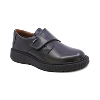 Foto 1 | Foto 1 | Zapato Escolar Audaz Para Niño De Piel En Negro Igor Con Tira Guresa De Contacto