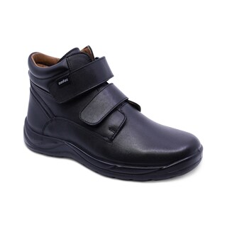 Foto 1 | Foto 1 | Bota Escolar Audaz Para Niño De Piel Negro Tadeo Con Doble Tira De Contacto