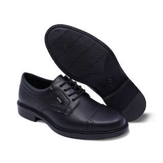 Foto 7 | Foto 7 | Zapato Escolar Audaz Para Niño De Piel Negro Adams Con Diseño Perforado