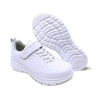 Foto 7 | Foto 7 | Tenis Escolar Audaz Para Niño En Piel Blanco Balú Con Diseño Texturizado