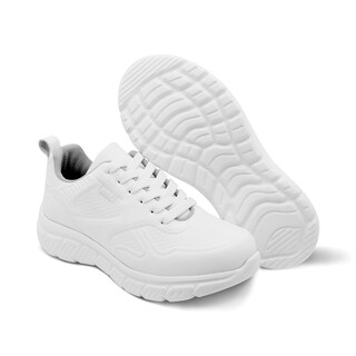 Foto 7 | Foto 7 | Tenis Escolar Audaz Para Niño En Piel Blanco Balú Con Diseño Texturizado