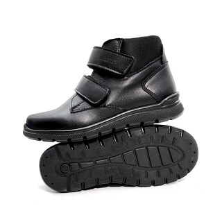 Foto 4 | Foto 4 | Zapato Escolar Karsten Media Bota Piel Negros Para Niño