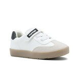 Tenis Para Niño Urbano Casual Choclo Color Blanco Gris Blanco
