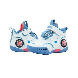 Foto 5 | Foto 5 | Tenis Para Niño K-swiss Bota Deportivo Basket Contactel Blanco