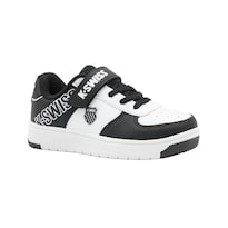Tenis Para Niño K-swiss Color Blanco Negro Con Contactel Negro