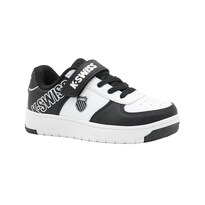 Tenis Para Niño K-swiss  Color Blanco Negro Con Contactel Negro