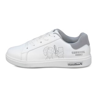 Foto 1 | Foto 1 | Tenis Minecraft Escolar Casual Steve Creeper Blancos Para Niño