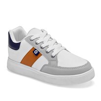 Moramora Tenis Urbano Para Niño Blanco Gris Camel