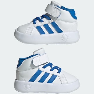 Foto 8 | Foto 8 | Tenis Adidas Grand Court Mid Kids Adidas Blanco Niños
