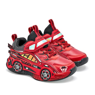 Foto 2 | Foto 2 | Clasben Tenis Urbano Para Niño Rojo Negro Agujeta Elastica