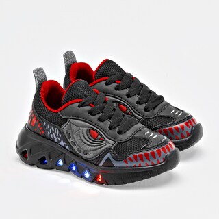 Foto 2 | Foto 2 | American Fire Tenis Deportivo Para Niño Negro Rojo Con Luces