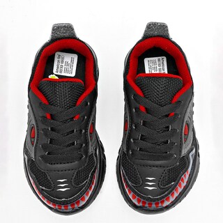 Foto 3 | Foto 3 | American Fire Tenis Deportivo Para Niño Negro Rojo Con Luces