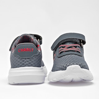 Foto 4 | Foto 4 | Charly Tenis Deportivo Para Niño Gris Running Hasta Agotar Existencia Importado Agujeta Elastica