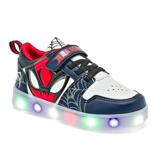 Foto 1 | Foto 1 | Space Boys Tenis Urbano Para Niño Blanco Multicolor Con Luces Agujeta Elastica