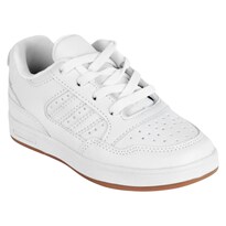 Tenis Exterior Piel Vegana Color Blanco Para Niño De Rbbasics