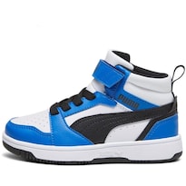 Tenis Puma Rebound V6 Mid PS Blanco para Niño