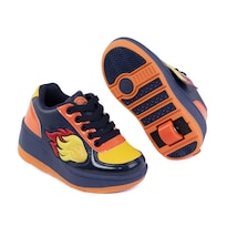 Tenis Patín Speed Rollers Fire Roller Azul Marino para Niño