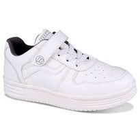 Tenis Choclo Casual  Rokino 2451 Color Blanco Para Niño