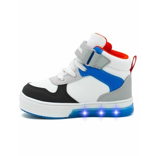 Foto 7 | Foto 7 | Tenis Bota Con Luces Bubble Gummers Vancouveriii Blanco/rey Blanco