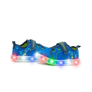 Foto 3 | Foto 3 | Tenis Bubble Gummers Tren I Para Niño Luces Ajuste Velcro Azul Marino