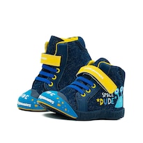 Tenis Bota Bubble Gummers Niño Ajuste Velcro Con Puntera Azul Marino