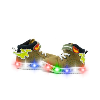 Foto 3 | Foto 3 | Tenis Bota Luces Para Niños Bubble Gummers Trueno I Verde Verde