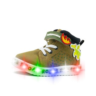Foto 4 | Foto 4 | Tenis Bota Luces Para Niños Bubble Gummers Trueno I Verde Verde