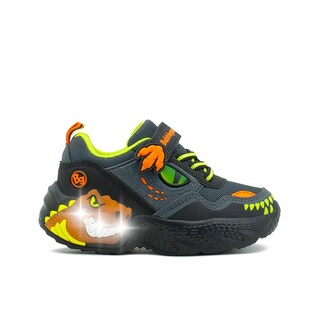 Foto 7 | Foto 7 | Tenis Bubble Gummers Tiranosaurio Para Niño Con Luces Velcro Cafe