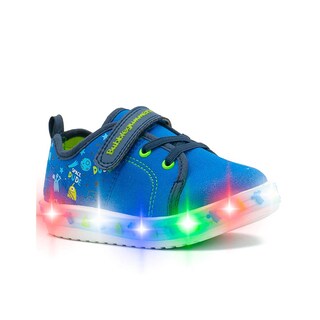 Foto 5 | Foto 5 | Tenis Bubble Gummers Tren I Para Niño Luces Ajuste Velcro Azul Marino