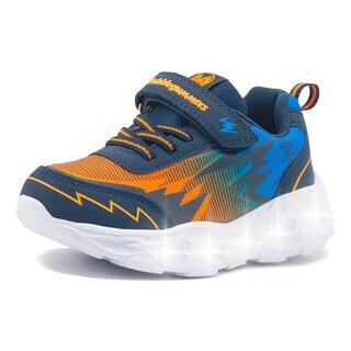 Foto 4 | Foto 4 | Tenis Luces Moda Niño Bubble Gummers Jafet 14-16 Azul Velcro Azul Marino