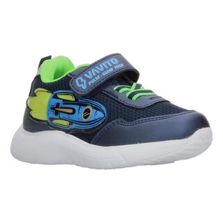 Foto 2 | Foto 2 | Tenis Niño Toddler Vavito Rocket Azul Marino Casual Cómodo Deportivo Sports Cintas Velcro Ajustable Verde