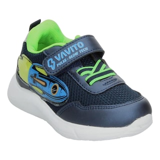 Foto 4 | Foto 4 | Tenis Niño Toddler Vavito Rocket Azul Marino Casual Cómodo Deportivo Sports Cintas Velcro Ajustable Verde