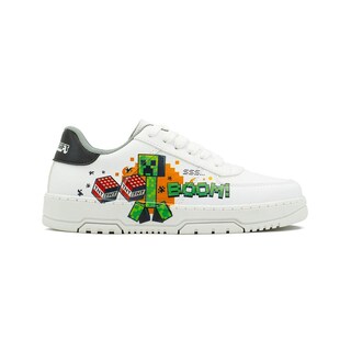 Foto 6 | Foto 6 | Choclo Yuyin Tenis Niño Minecraft Boom Blanco Antiderrapante Blanco